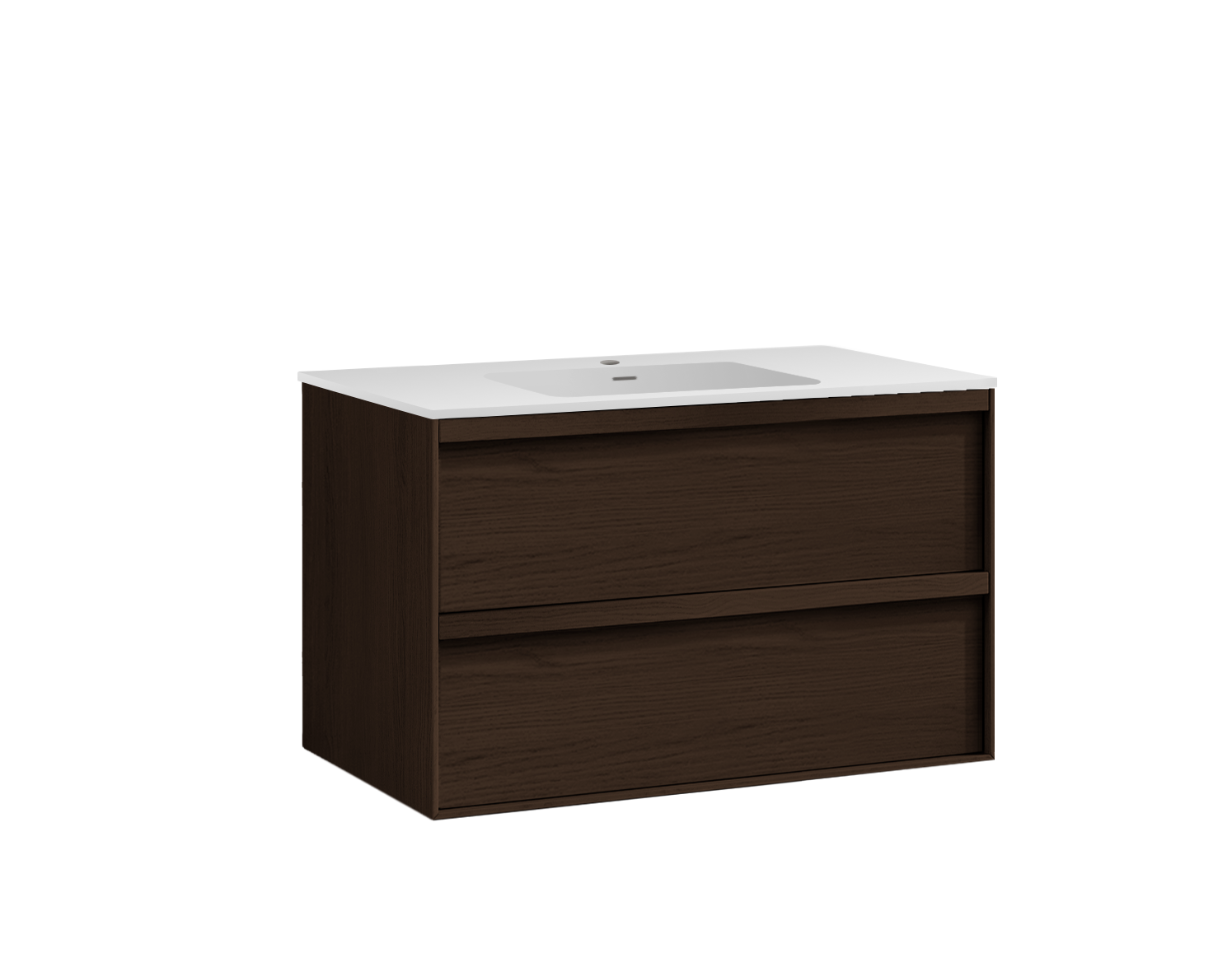 CARRE 100 CENTER OAK DARK Studio Servantskap Eik 100 cm - Bilde 1