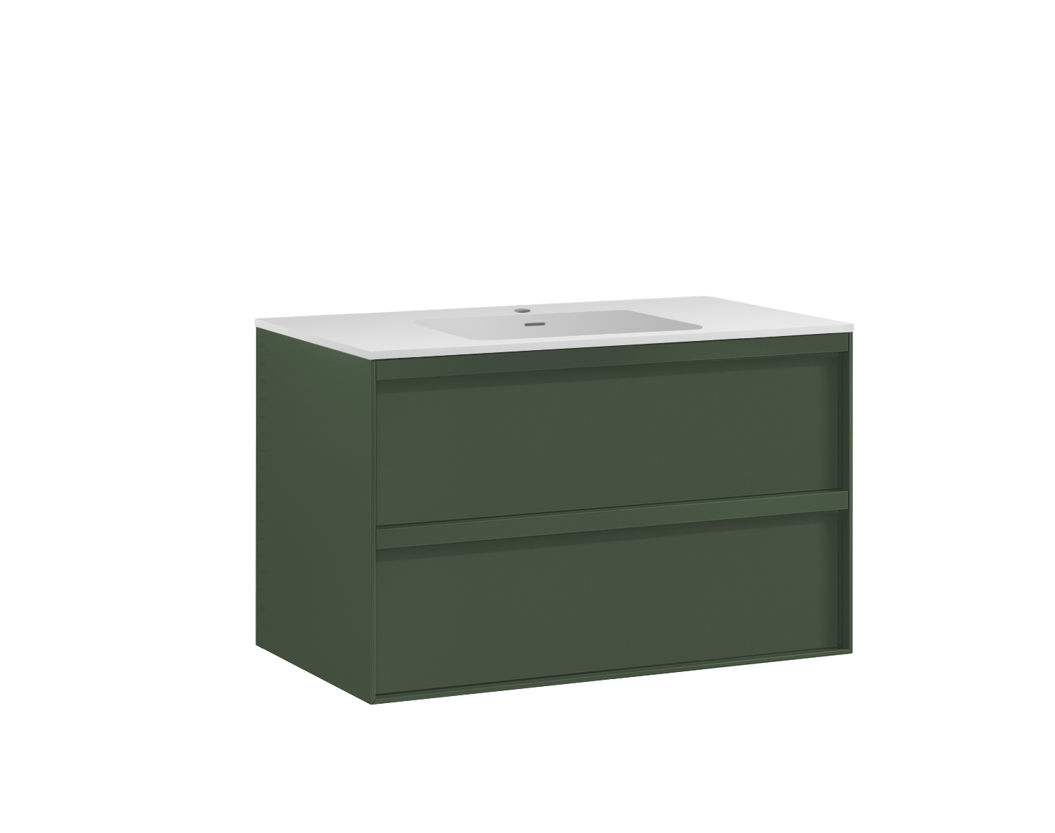CARRE 100 CENTER FOREST Studio Servantskap 100 cm – Malt overflate - Bilde 1