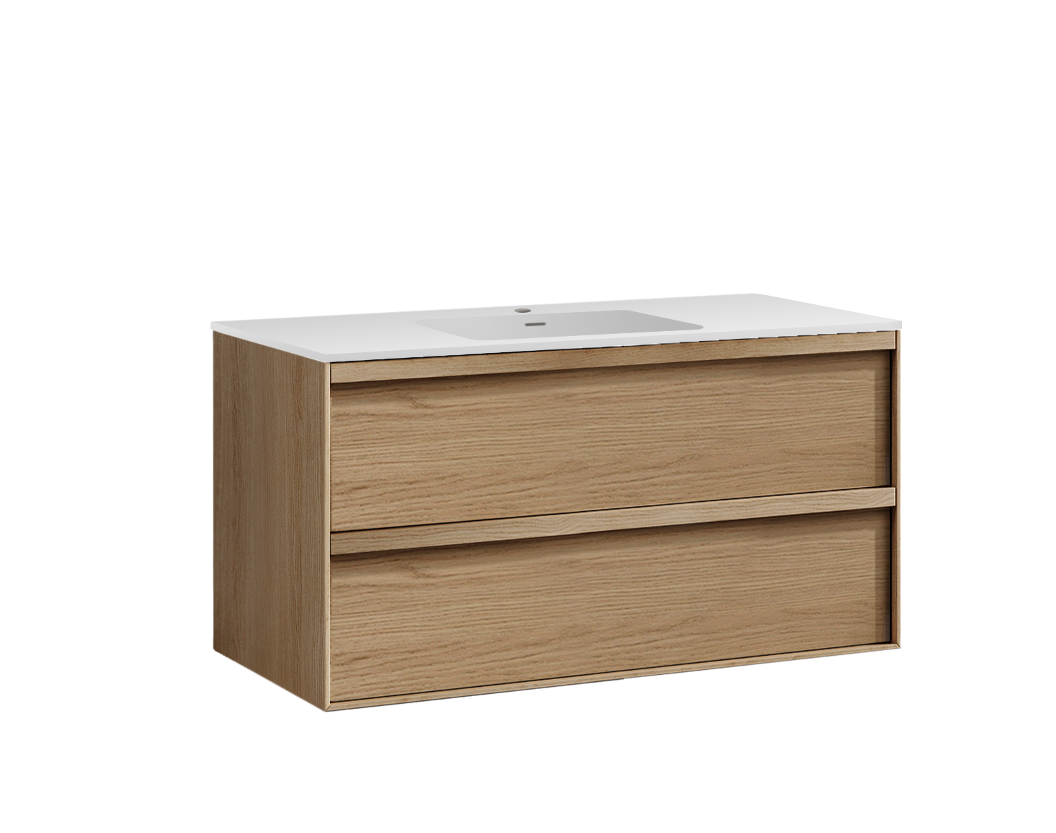 CARRE 120 CENTER OAK LIGHT Studio Servantskap Eik 120 cm - Bilde 1