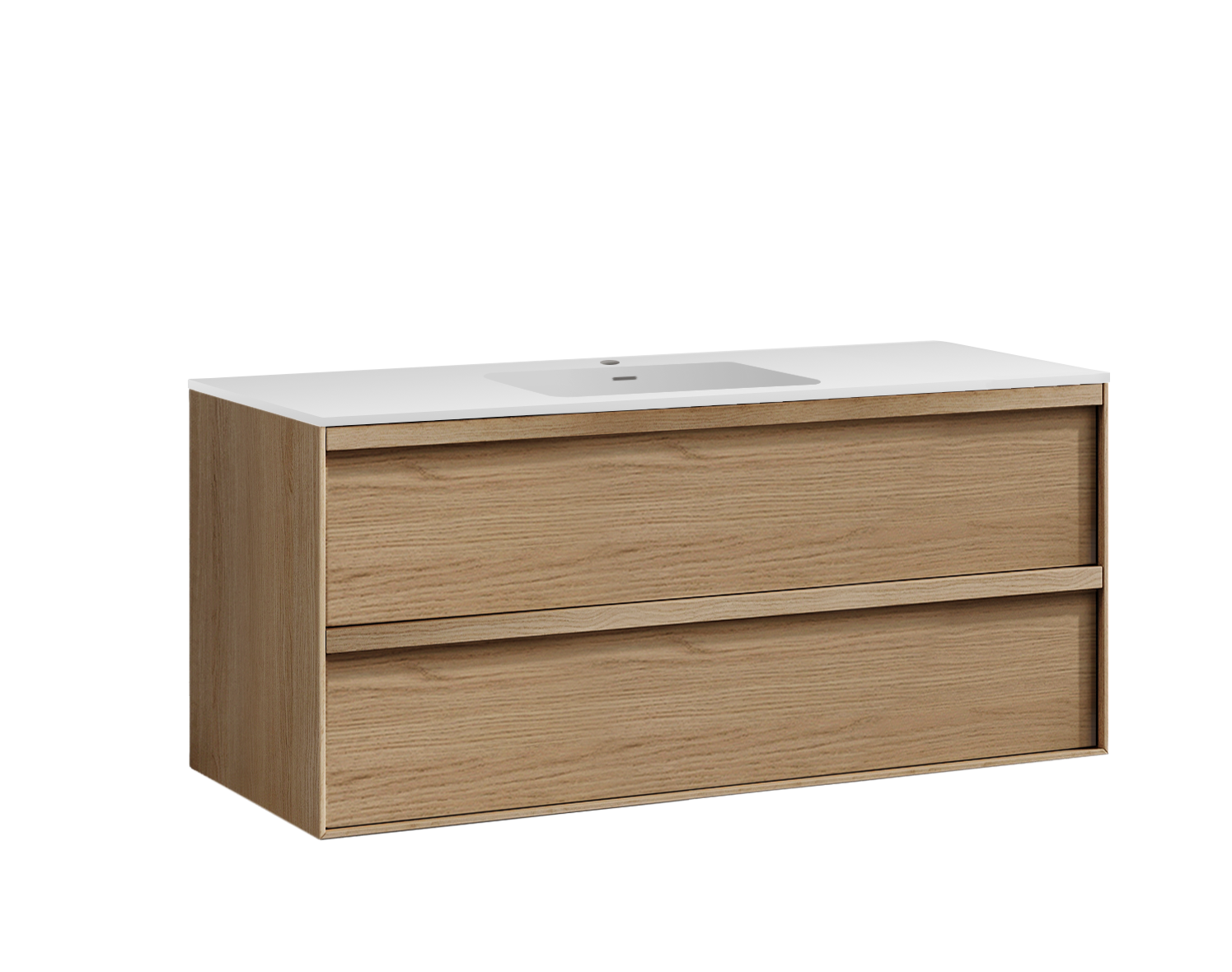 CARRE 140 CENTER OAK LIGHT Studio Servantskap Eik 140 cm - Bilde 1