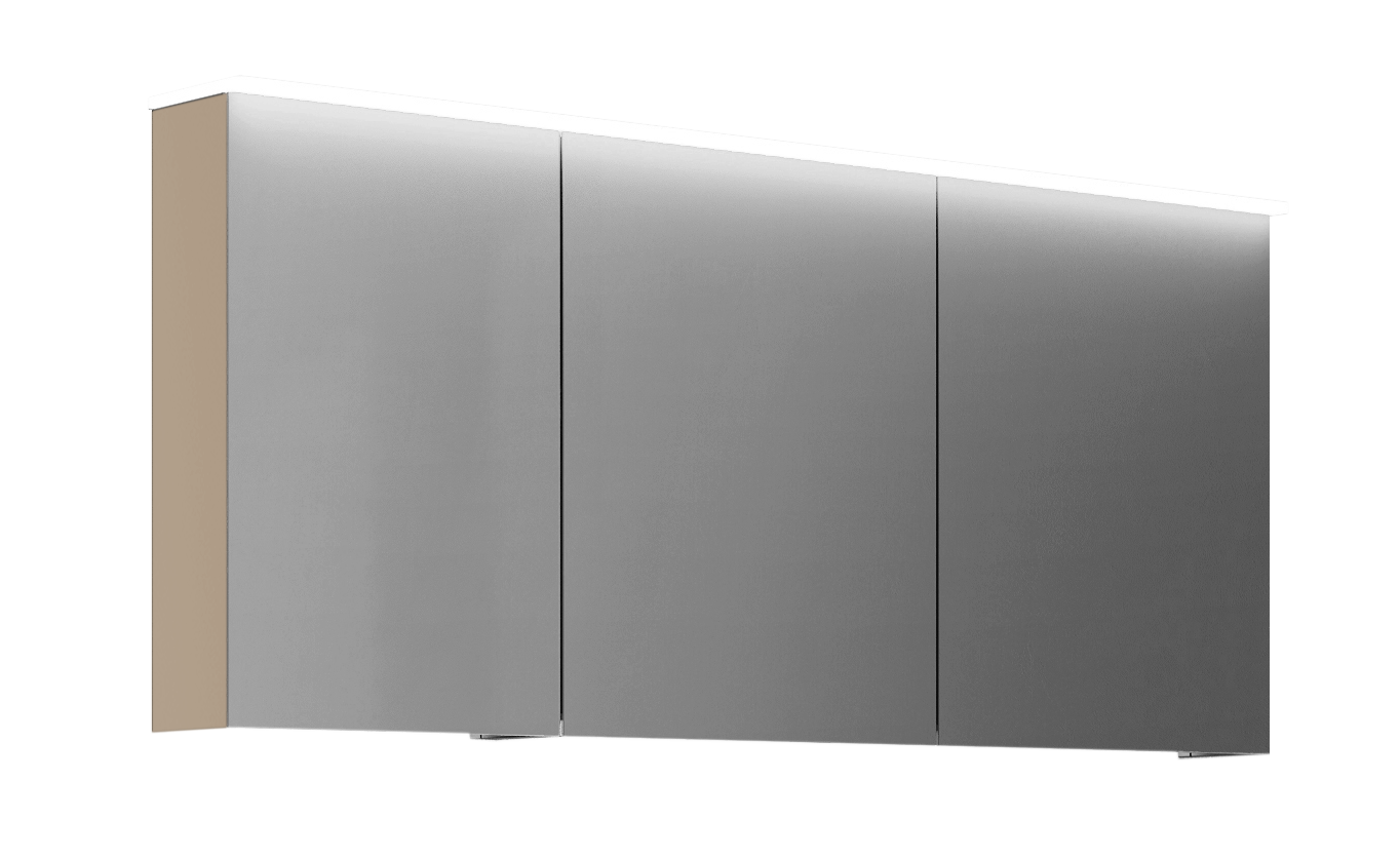 CARRE MIRROR 140 NUDE Studio Speilskap 140 cm - Malt overflate - Bilde 1